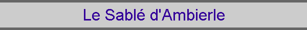 Le Sabl� d'Ambierle